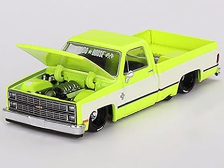 Chevy KAIDO V1 Pickup Truck Flo Yellow and White Cheap