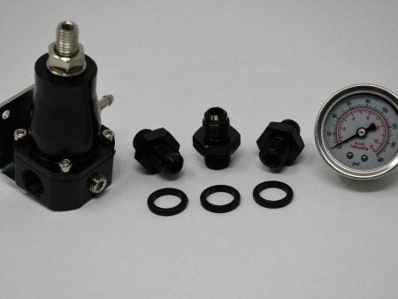 Aero 13130 30-70Psi Fuel Pressure Regulator Motive Gauge EFI Bypass An6 Fpr Sale