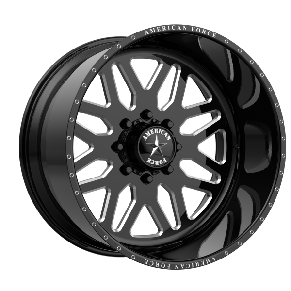 American Force AWB02 20X12 5X5.0 G-BLK MACH -40MM Cheap