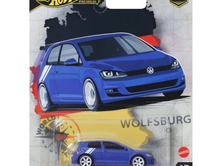 Hot Wheels Volkswagen Golf MK7 * BLUE * 2024 WORLD TOUR Car Culture Case A Cheap