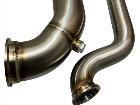 B Series Tear Drop Hood Exit Up Pipe Dump Tube for Top Mount Turbo Manifold Online Sale