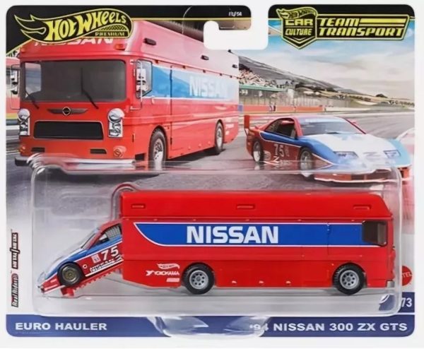 Hot Wheels Euro Hauler   94 Nissan 300 ZX GTS Team Transport #73 on Sale