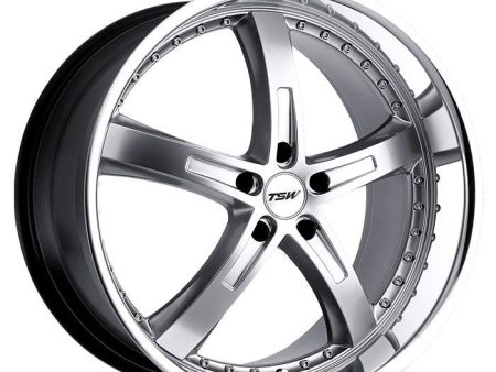 TSW Wheels Jarama Hyper Silver Mirror Lip 18x9.5 ET.20 5x120 (Set of 4 wheels) ORL Hot on Sale