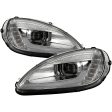 Spyder 05-13 Chevy Corvette C6 Projector Headlights Seq LED Turn Signal w SB DRL Parking Light For Cheap