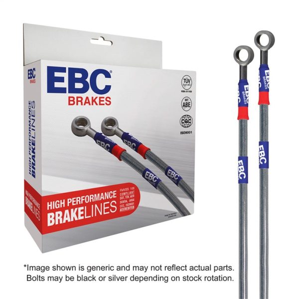 EBC 97-04 Chevrolet Corvette (C5) 5.7L Front & Rear Stainless Steel Brake Line Kit Online now