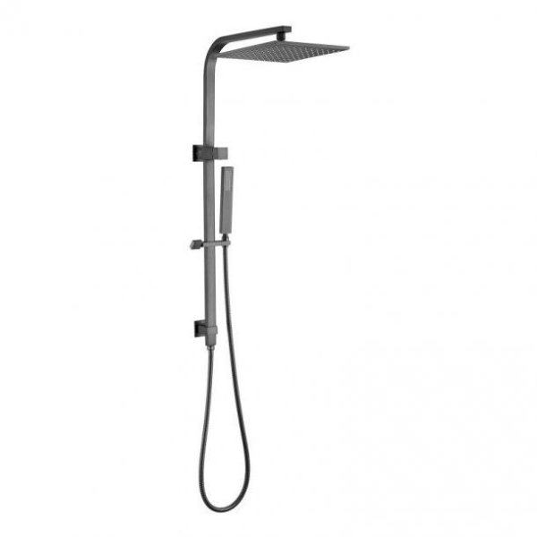 10   Square Gun Metal Grey Shower Station Top Water Inlet Sale