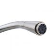 Round Brushed Nickel Pull Out Kitchen Sink Mixer Tap Supply