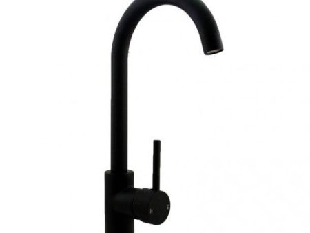 Round Matte Black Standard Kitchen Sink Mixer Tap Discount