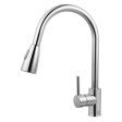 Round Chrome Pull Out Shower Kitchen Sink Mixer Tap Online Hot Sale